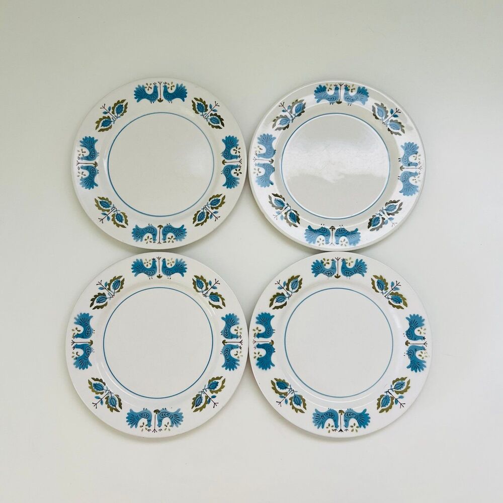 MIKASA Mediterrania Blue Bird 4026 - BL Salad Plates, Set of 4